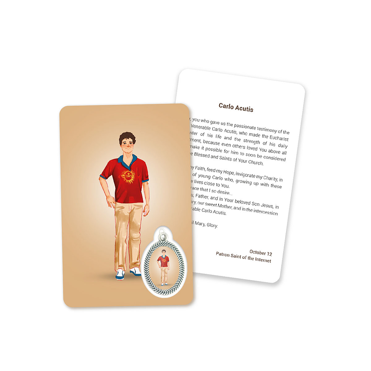 Carte avec prière de Carlo Acutis 4