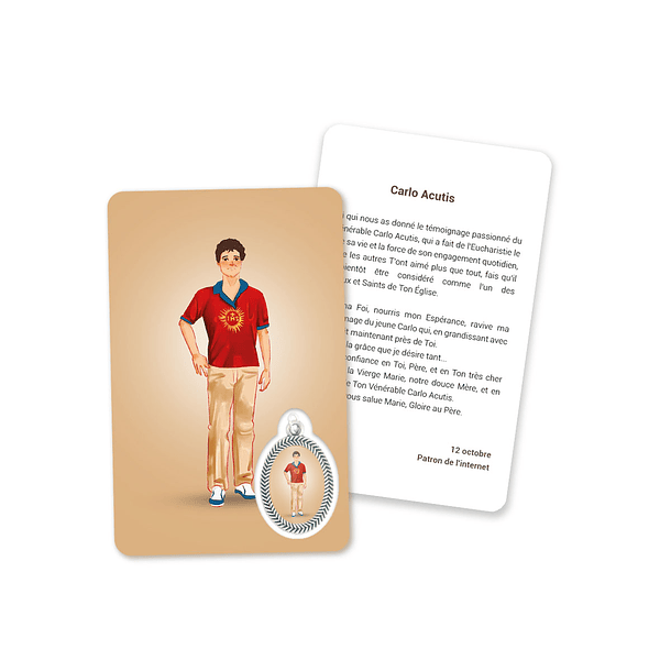 Carte avec prière de Carlo Acutis 5