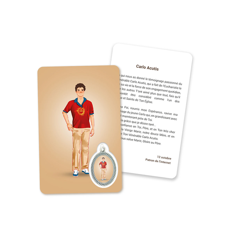 Carte avec prière de Carlo Acutis 5
