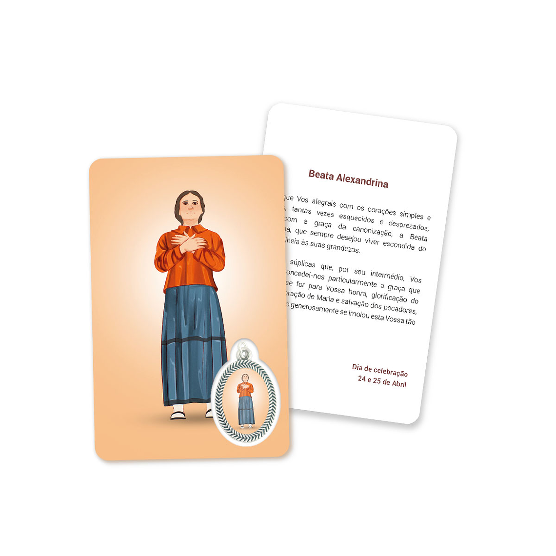 Card with prayer to Blessed Alexandrina 1