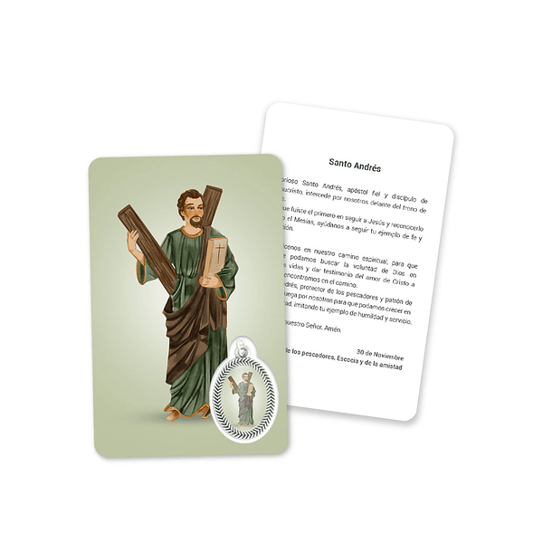 Prayer's card to Saint Andrew 2