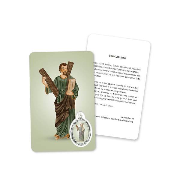 Prayer's card to Saint Andrew 4