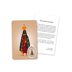 Prayer's card to Our Lady of Aparecida