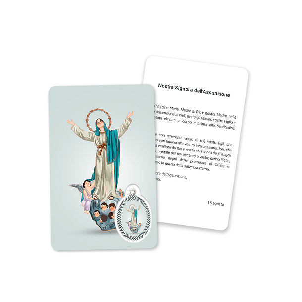Cartão com oração de Nossa Senhora da Assunção 3