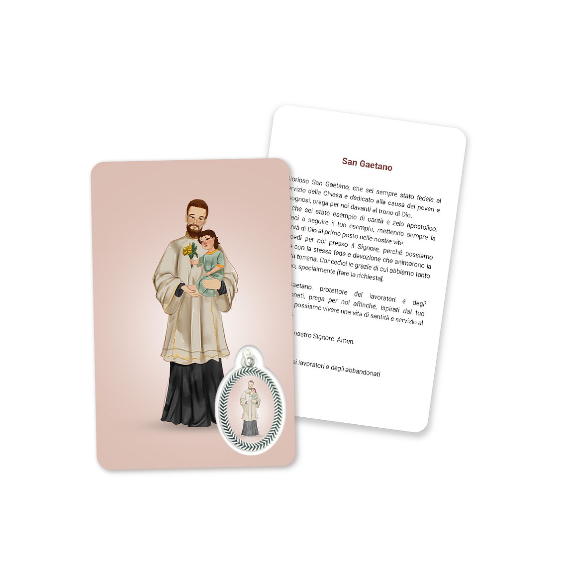 Prayer's card to Saint Cajetan 3
