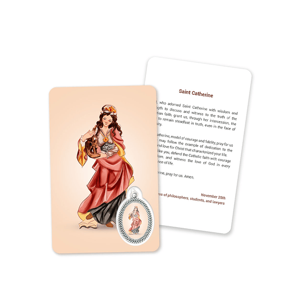 Carte avec la prière de Sainte Catherine 4