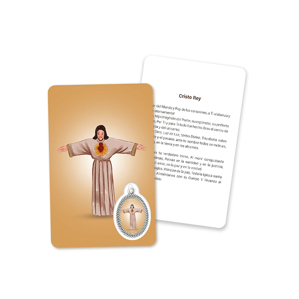 Prayer's card to Christ the King 2
