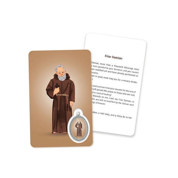 Prayer's card to Friar Damian 4