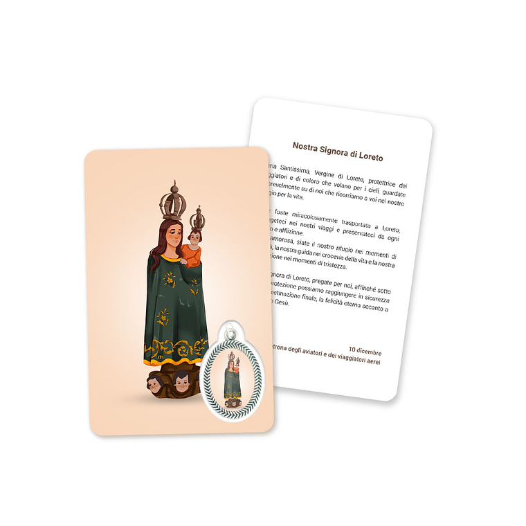 Prayer's card to Our Lady of Loreto 3