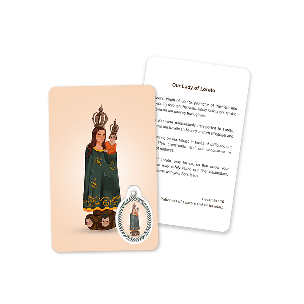 Cartão com oração de Nossa Senhora de Loreto 4