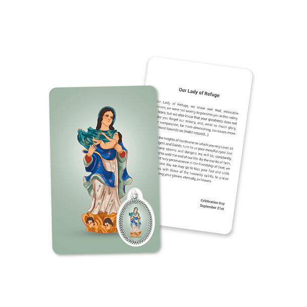 Prayer's card to Our Lady of Refuge 4