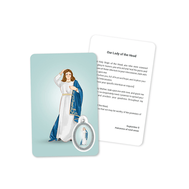 Cartão com oração de Nossa Senhora da Cabeça 4