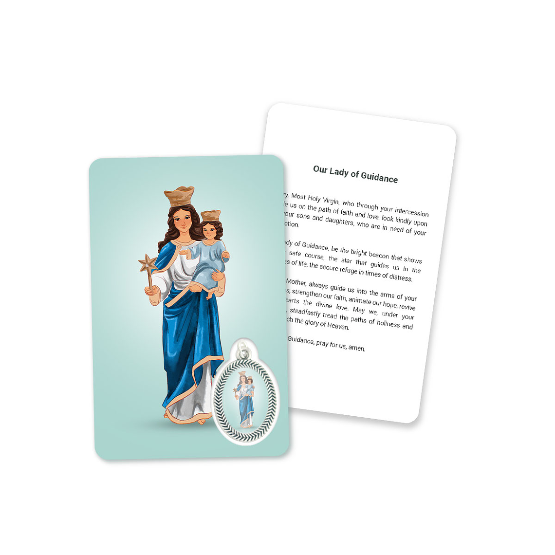 Tarjeta con oración a Nuestra Señora de la Guía 4