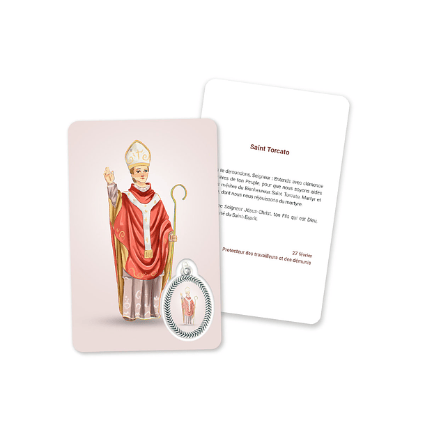 Prayer's card to Saint Torcato 5