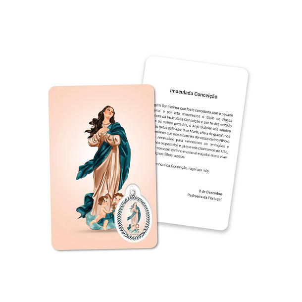 Cartão com oração de Nossa Senhora da Conceição 1