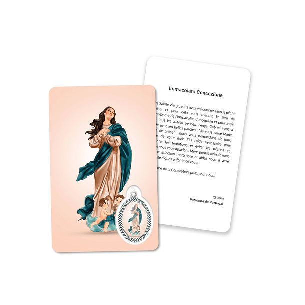 Prayer's card to Our Lady to Conception 5