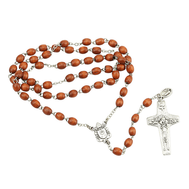Wooden rosary of Pope Francis 