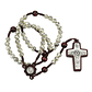 Rosary of Saint Benedict with roses - thumbnail 1