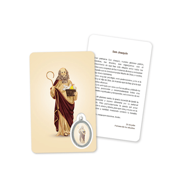 Cartão com oração a São Joaquim 2
