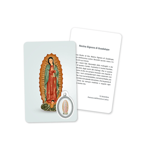 Carta con preghiera di Nostra Signora di Guadalupe 3