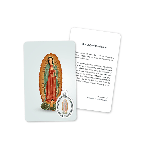 Carta con preghiera di Nostra Signora di Guadalupe 4