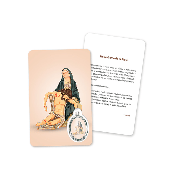 Tarjeta con oración a Nuestra Señora de la Piedad 5