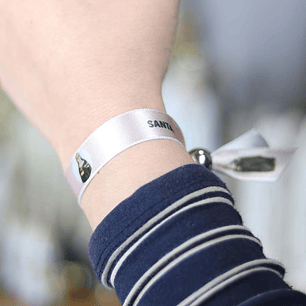 Saint Clare fabric bracelet