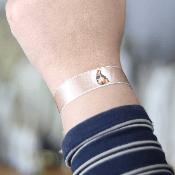 Pulseira em tecido de Santa Ana 4
