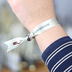 Saint Barbara fabric bracelet