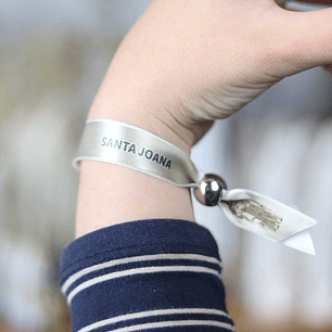 Saint Joan fabric bracelet