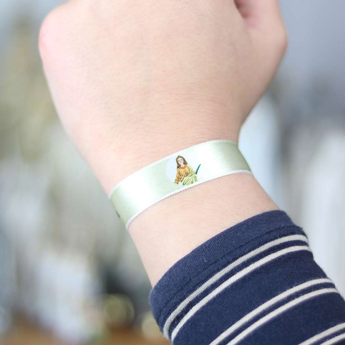 Bracciale in tessuto Santa Cecilia 3