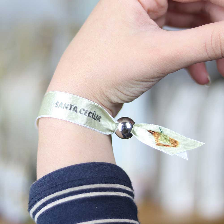 Bracciale in tessuto Santa Cecilia 4