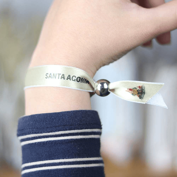 Bracelet en tissu Notre-Dame de l'Agonie 4
