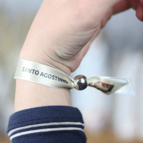 Saint Augustine fabric bracelet 4