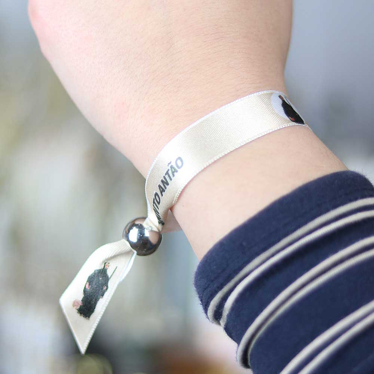 Saint Anthony the Great fabric bracelet 2