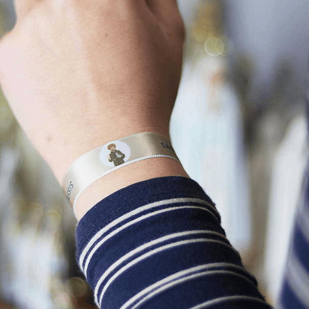 Saint Francis of Assisi fabric bracelet 3