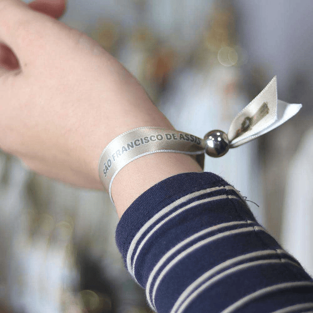 Saint Francis of Assisi fabric bracelet 4
