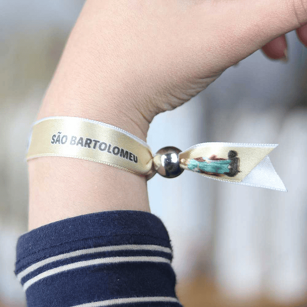 Saint Bartholomew fabric bracelet 4