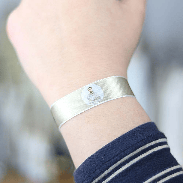 Saint Bernard fabric bracelet 3