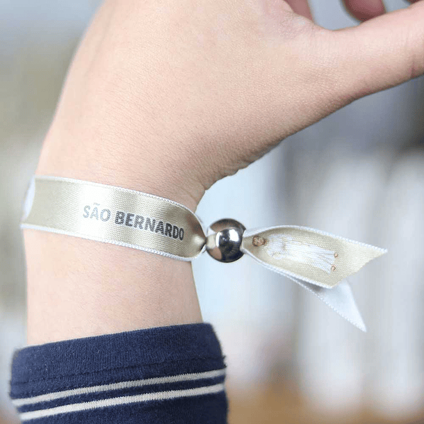 Saint Bernard fabric bracelet 4