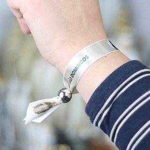 Saint Dominic fabric bracelet