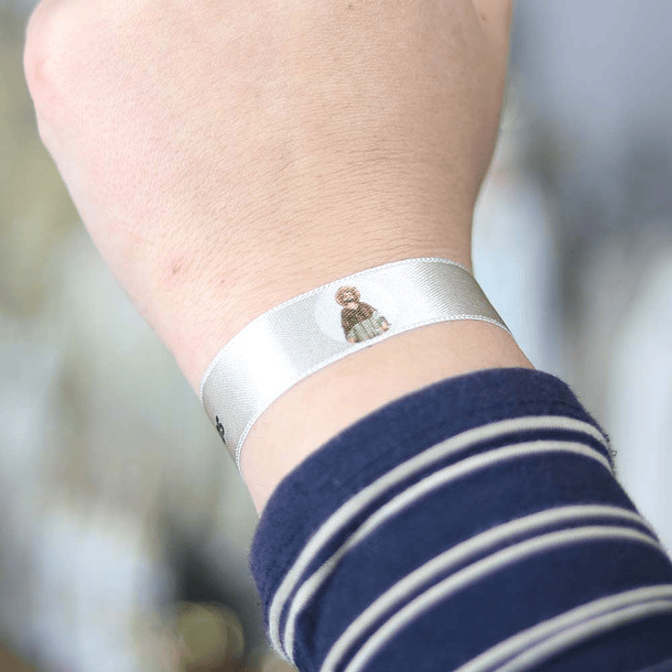Saint Dominic fabric bracelet 3