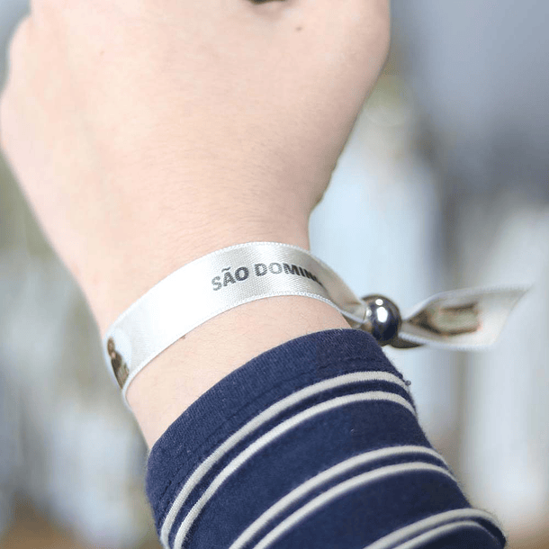 Saint Dominic fabric bracelet 4