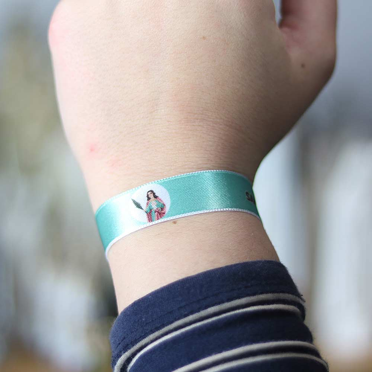 Saint Euphemia fabric bracelet 3