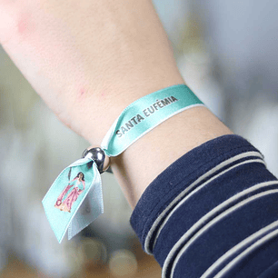 Saint Euphemia fabric bracelet