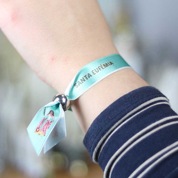 Saint Euphemia fabric bracelet 2