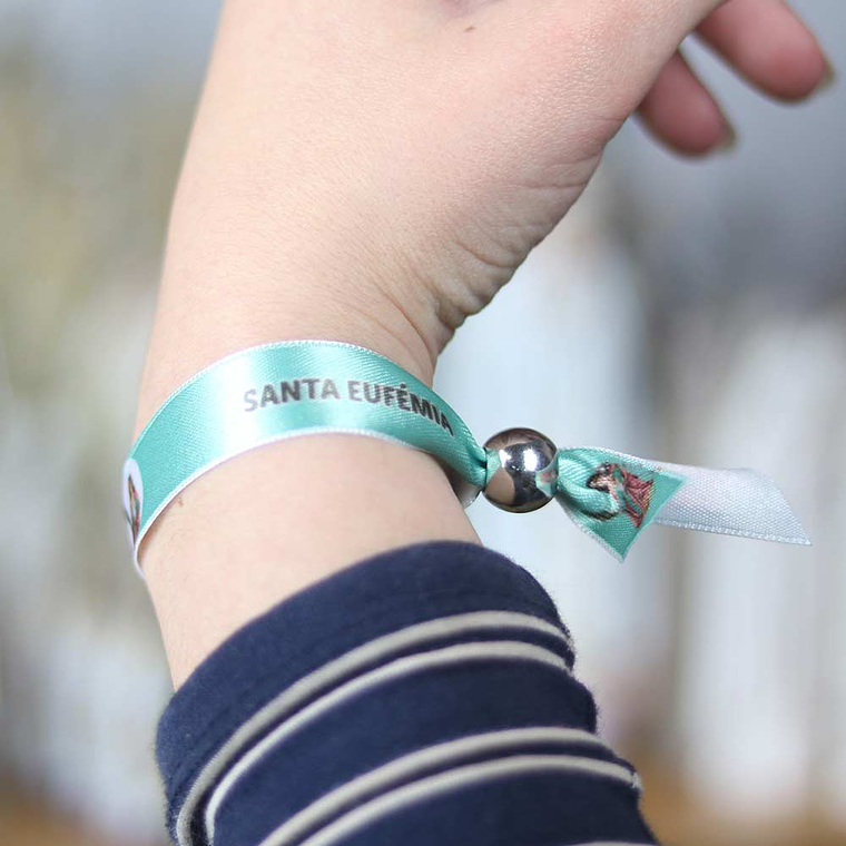 Saint Euphemia fabric bracelet 4