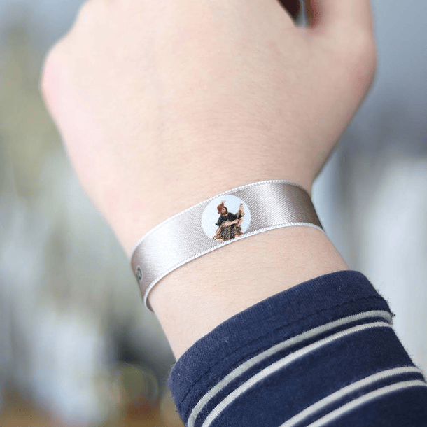 Saint Hubert fabric bracelet 3