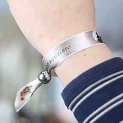 Saint Humbert fabric bracelet