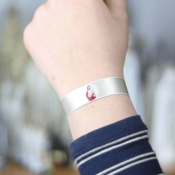 Saint Jerome fabric bracelet 3